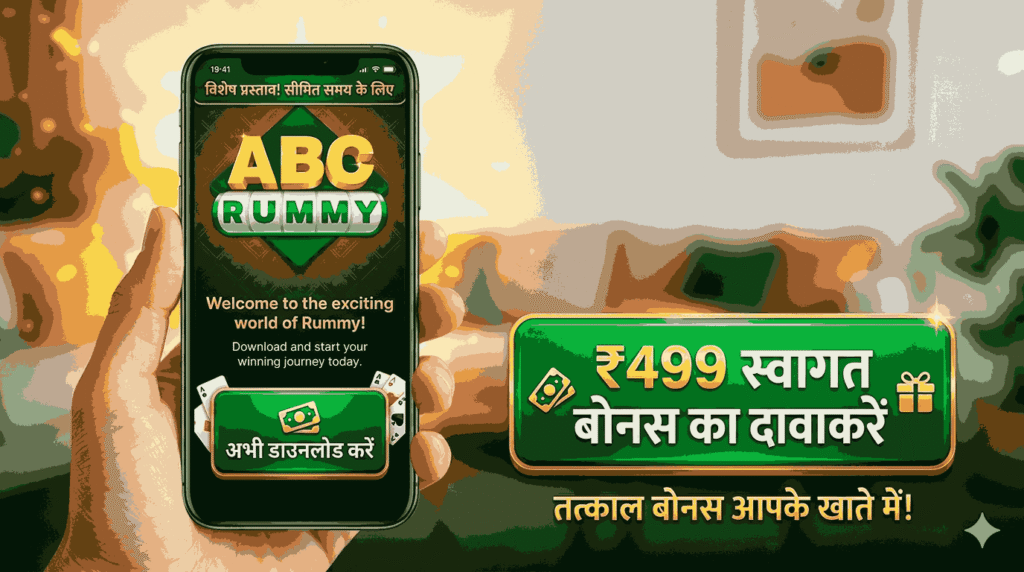 claim 499 welcome bonus in abc rummy game